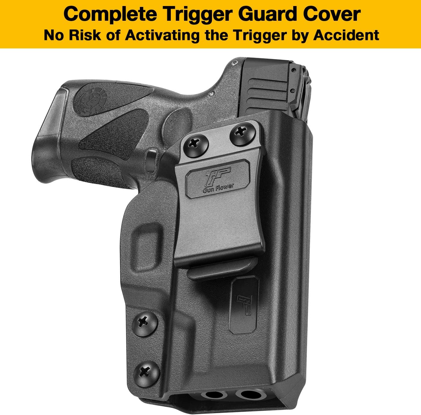 Taurus G2C Holster, Taurus G3C Holster, Taurus PT111 G2 Holster, Taurus PT140 Holster, Polymer IWB for Concealed Carry |Adj. Cant & Retention | Inside Waistband | Taurus Accessories | Men & Women