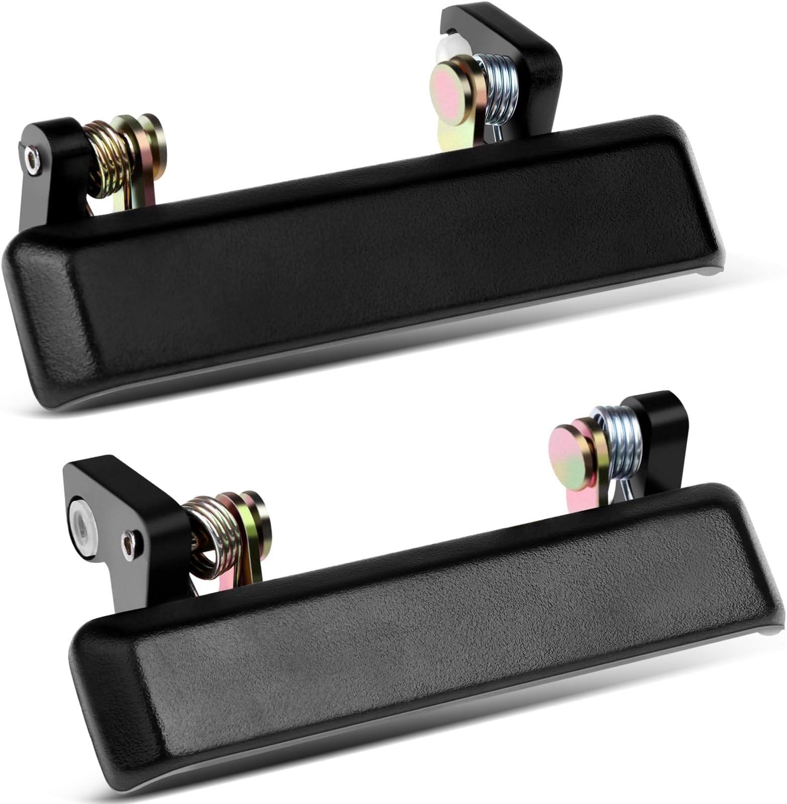 cciyu Door Handles Exterior Front Driver Passenger Side Replacement for 1986-1995 for Suzuki Samurai 8282083000 Black(2pcs)