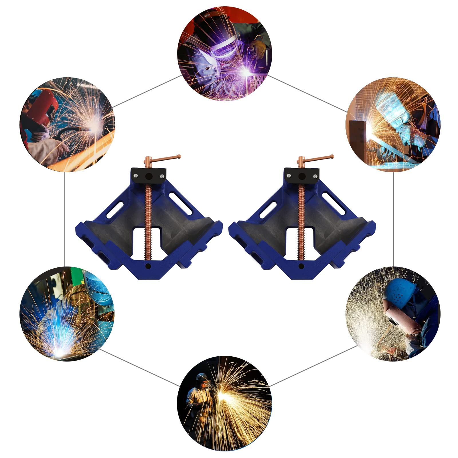 2 Pcs Bench Vises, 4