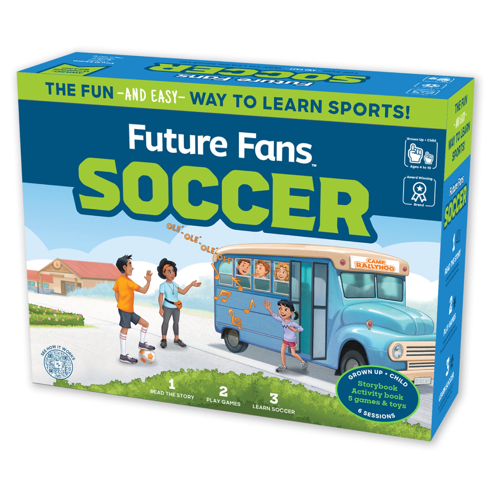 Future Fans Activity Box for Learning Soccer - Fun Learning Games for Boys and Girls | Perfect Soccer Gifts for Kids Ages 4-8