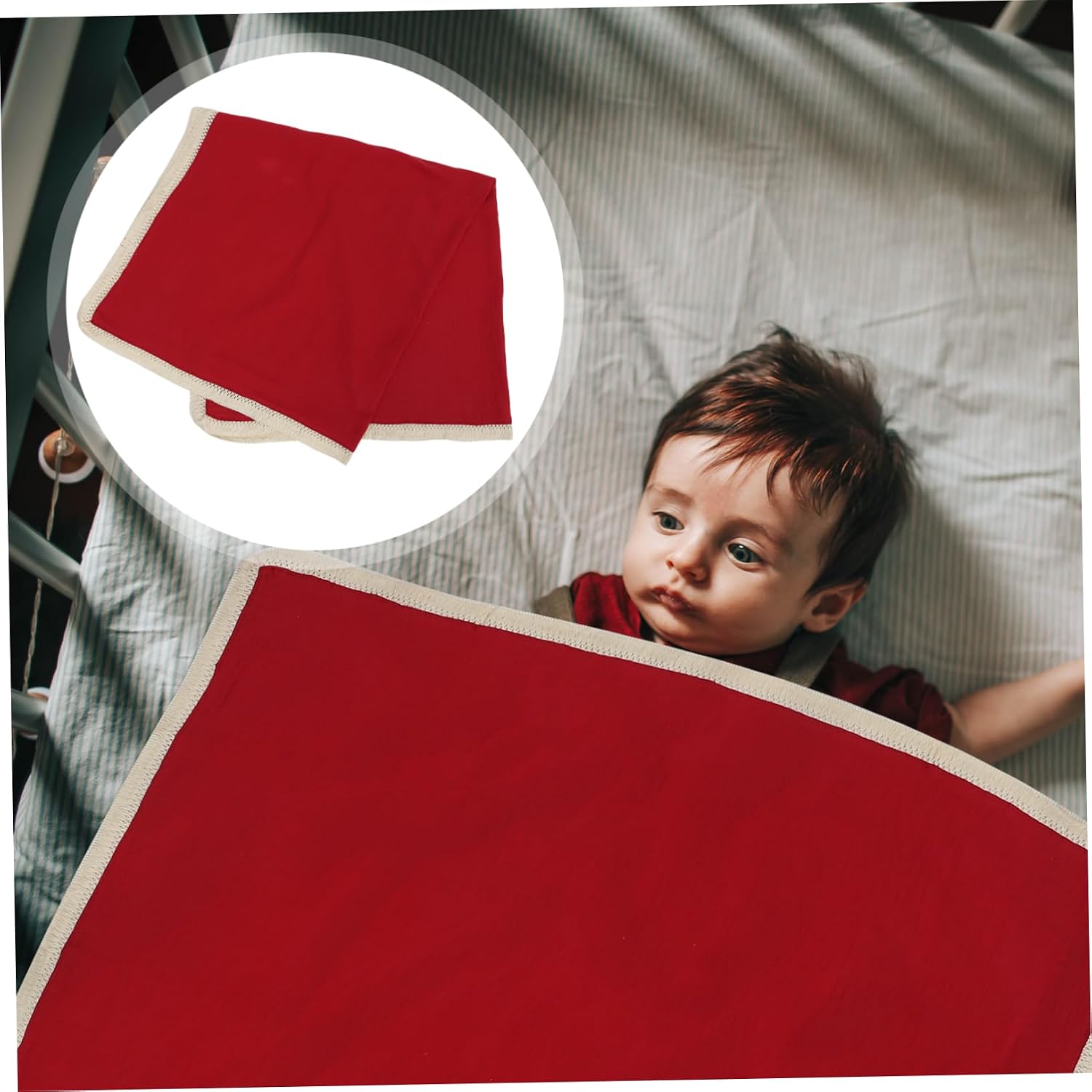 Luxshiny Receiving Blanket Breathable Gauze Blanket for Crib Soft and Washable Bedding for Newborns for Air Conditioned Environments