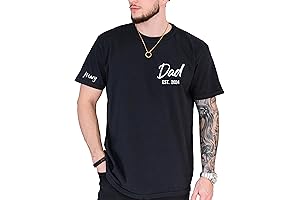 Personalized Daddy T-Shirt Custom Dad Shirt with Little Warriors Names on Sleeve