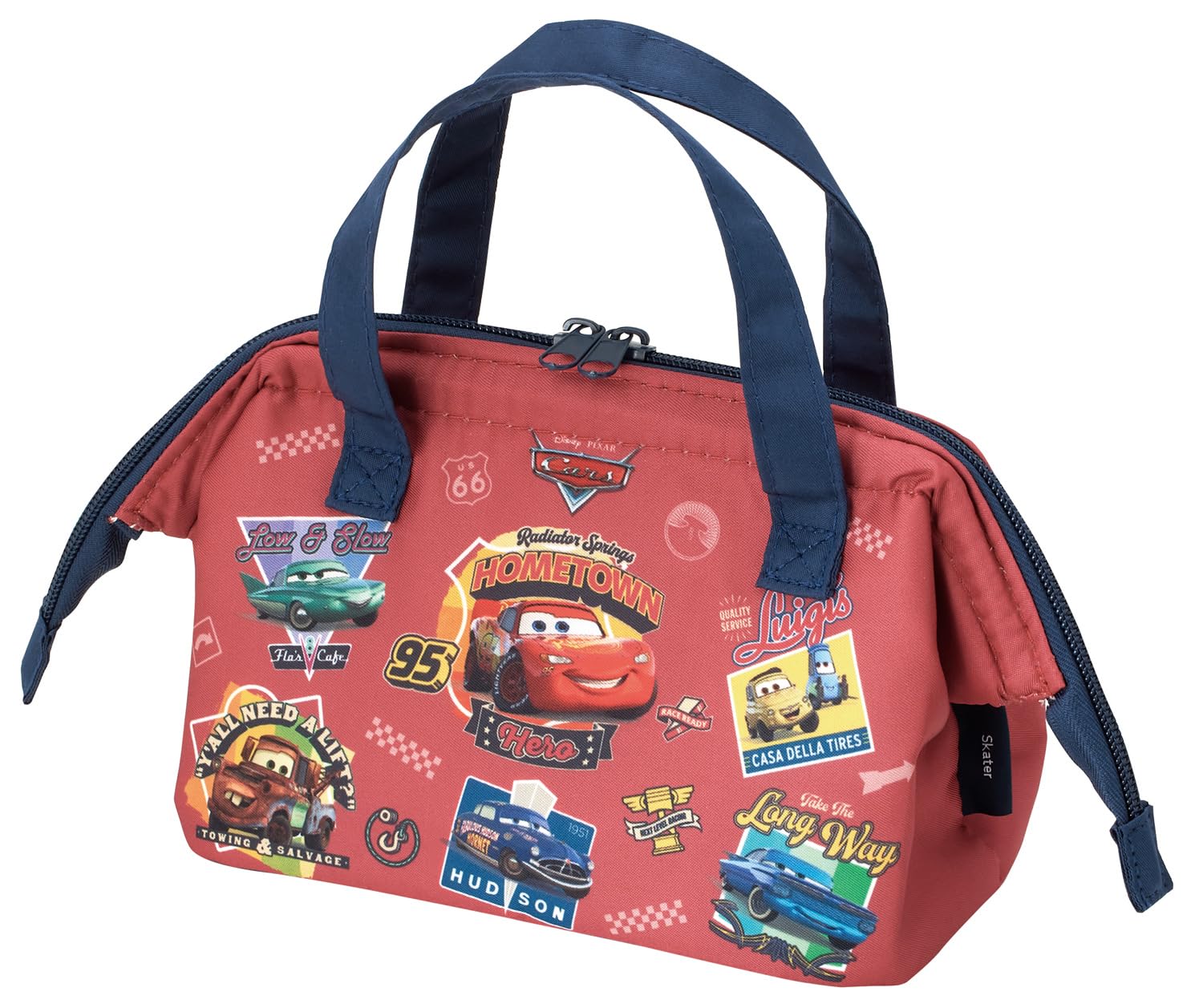 Skater KGA0-A Insulated Lunch Bag, Small, Children’s Clasp, Kids, Disney Cars 26, Boys