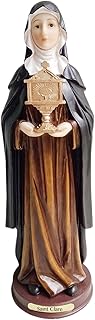 Saint Clare Statue Santo Clair Estatua (8 Inches)