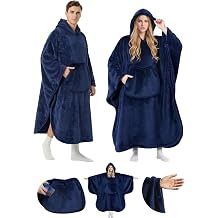 Mewaii Butterfly Wearable Blanket Hoodie for Women, 320GSM Premium Micro-Flannel Oversized Sweatshirt Blanket with Snap-Button Sleeves & Giant Pocket, Extra Long Cozy Gift for Her