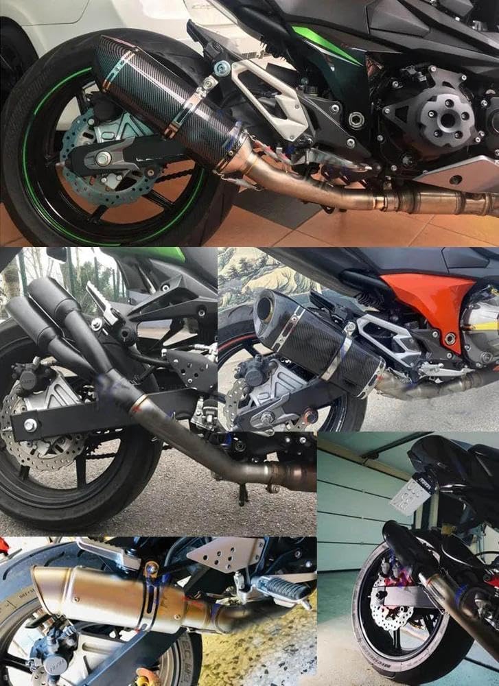 Motorcycle Exhaust Muffler Escape For Kawasaki Z750 2013-2016 Exhaust Contact Middle Link Pipe Rear End Components