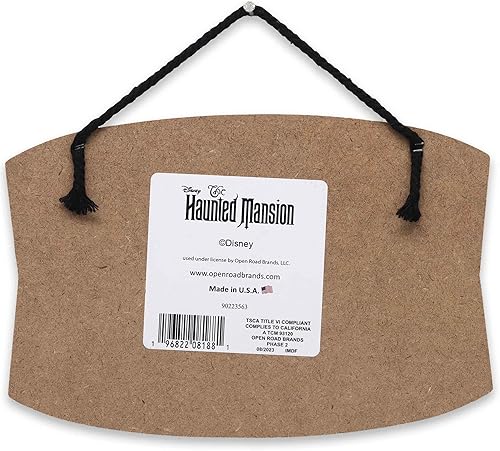 Miniatura 3 de Disney Haunted Mansion Madame Leota Having a Ball - Decoración de pared de madera para colgar  Divertido letrero de Madame Leota para decoración de