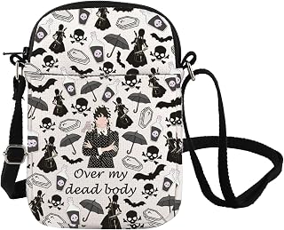Horror TV Show Inspired Crossbody Bag Over My Dead Body Shoulder Bag TV Show Movie Merch Messenger Bag AD Fans Gift