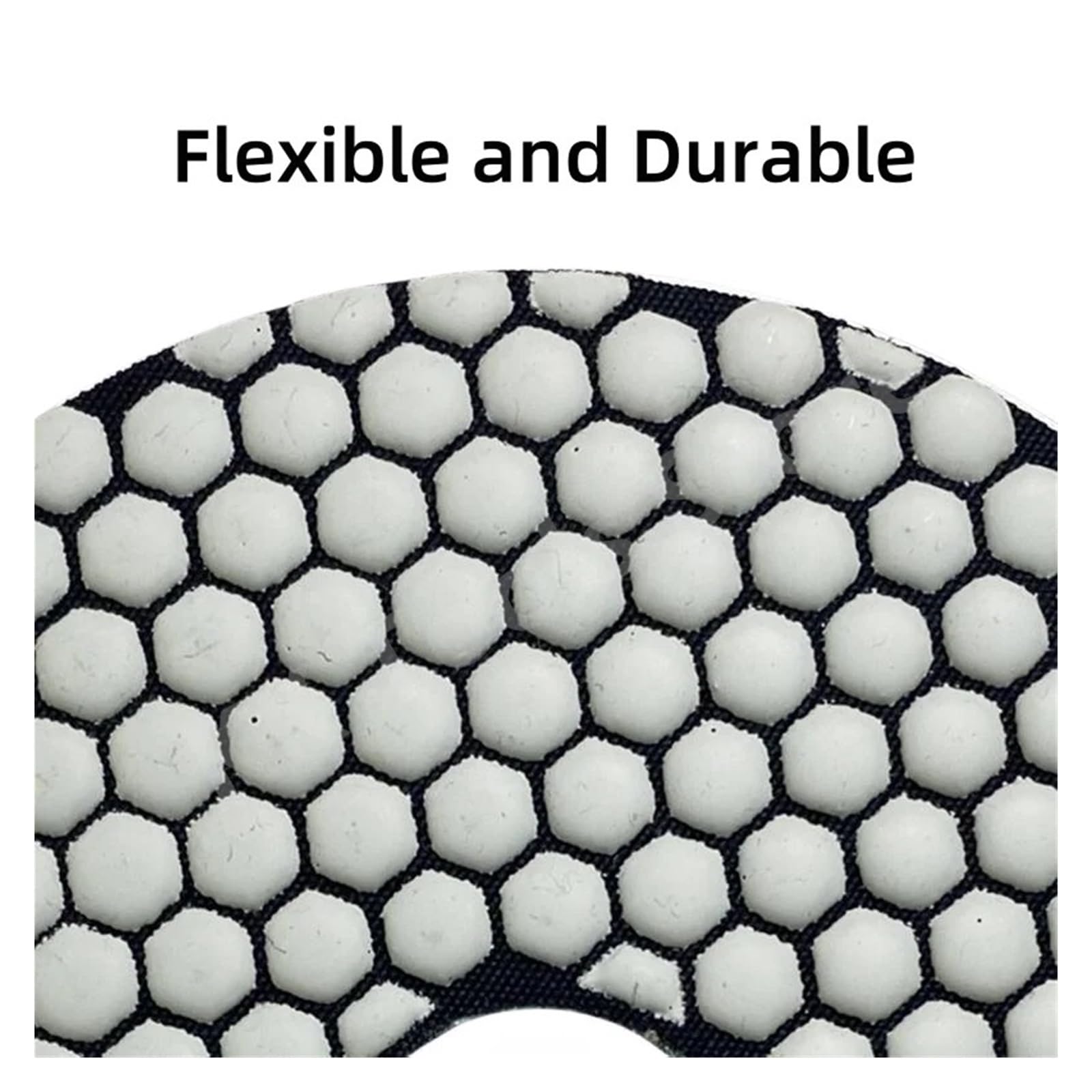 ("en": 7 almohadillas de pulido de diamante seco de 125 mm y 180 mm para limpieza y pulidora de mármol discos de lijado de 7 pulgadas)