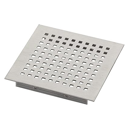 Nixnine Aluminium Ventilation Jali & Kitchen Jali Ventilator Grill (Silver, 100mm X 100mm x 1.5mm) (4x4 Inch) Pack of 2,