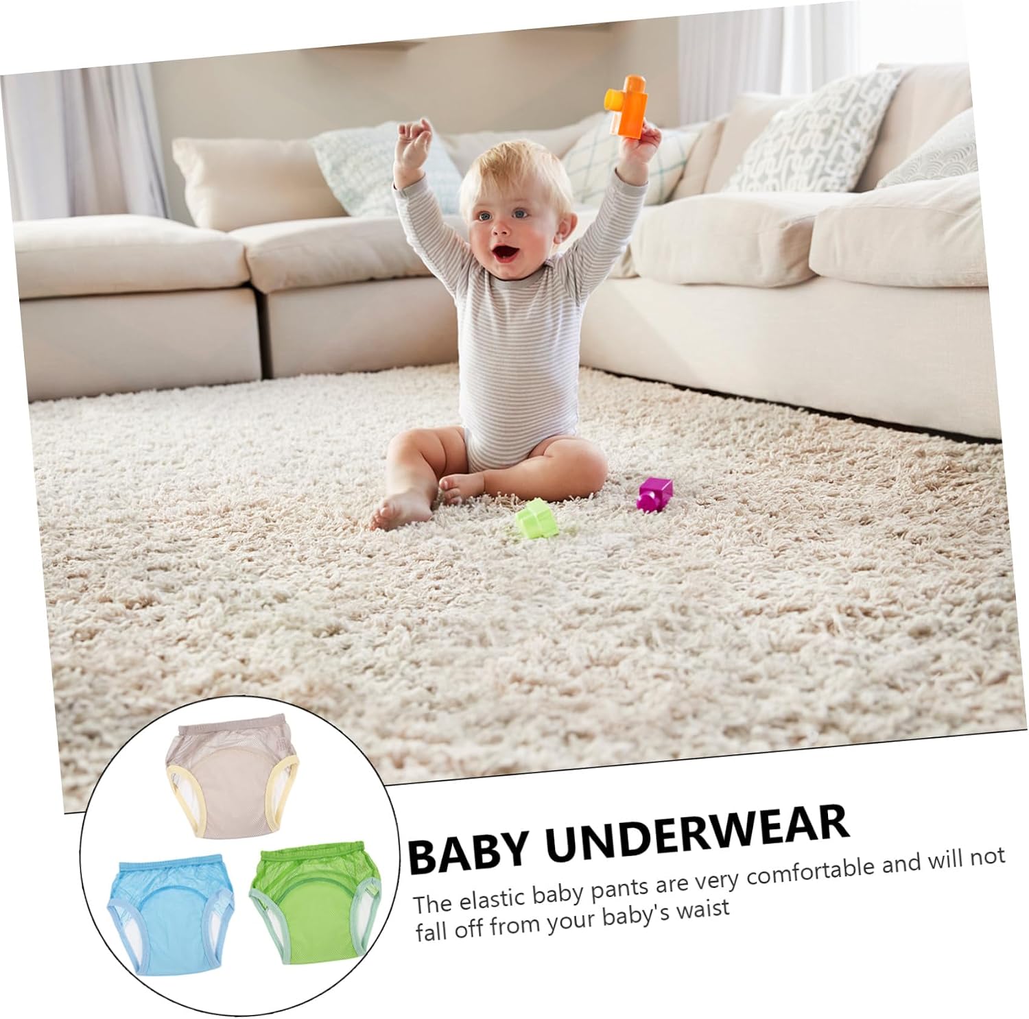 BESTonZON 3pcs Boy Girl Training Pants Breathable Pull-ups for Toddlers Tpu Membrane Underwear Soft Skin-friendly for Potty Training by