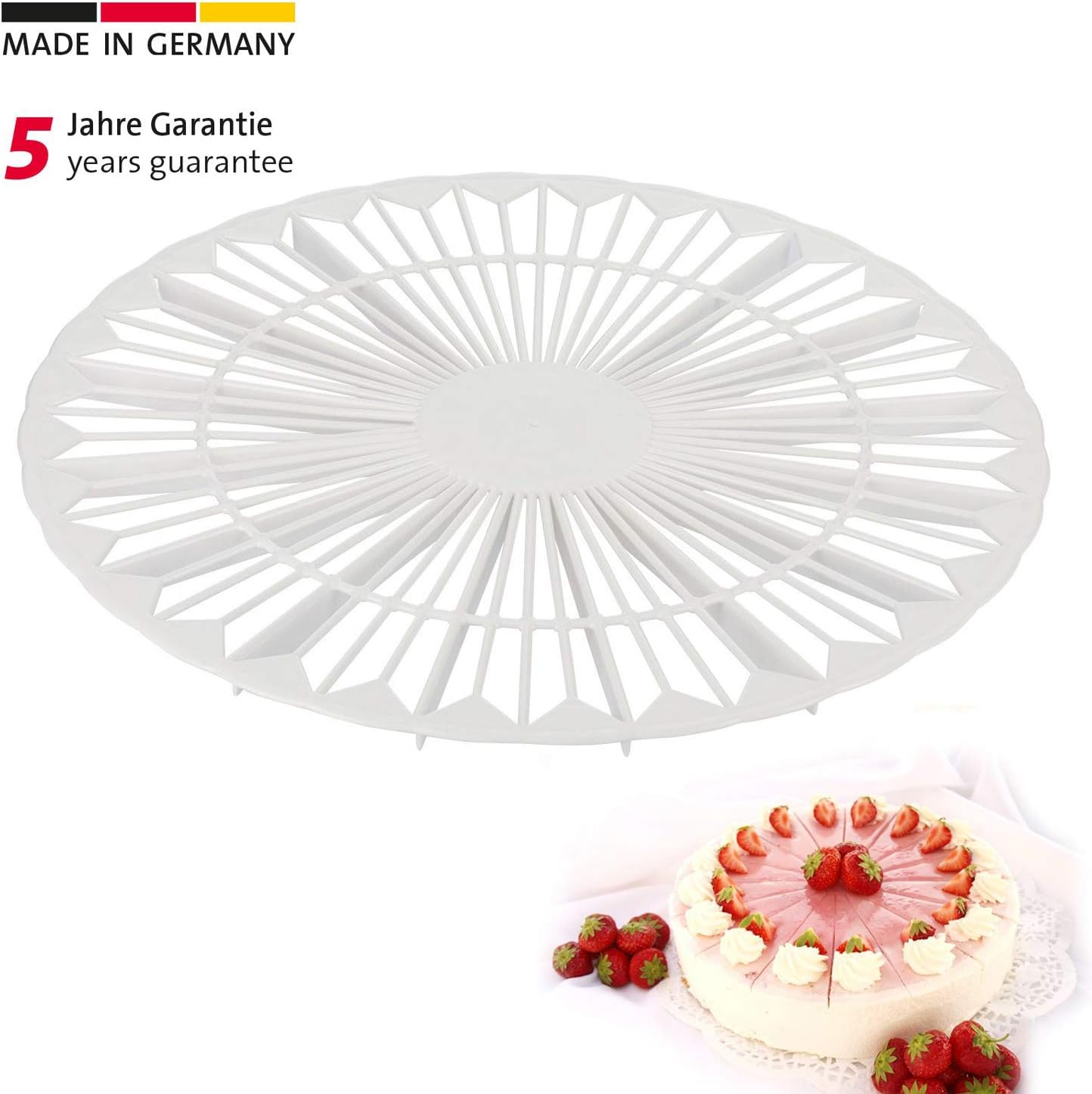Westmark Cake Cooling Rack For Cooling Down Freshly Baked Cakes, 12.6 Inch, White