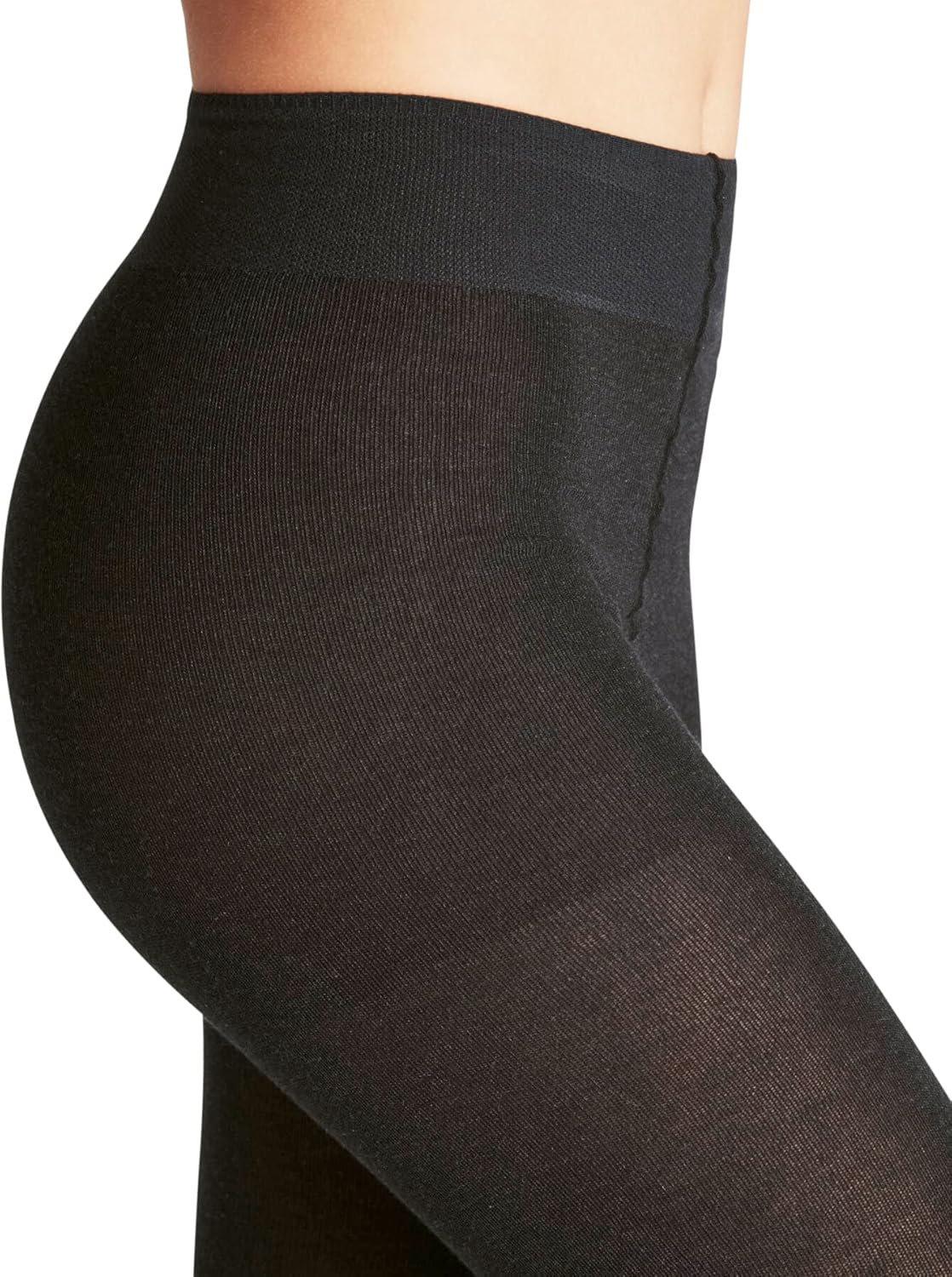 FALKE Women's Family Sustainable Cotton Tights, Black (Black 3009) - Sustainable, XL - Image 5