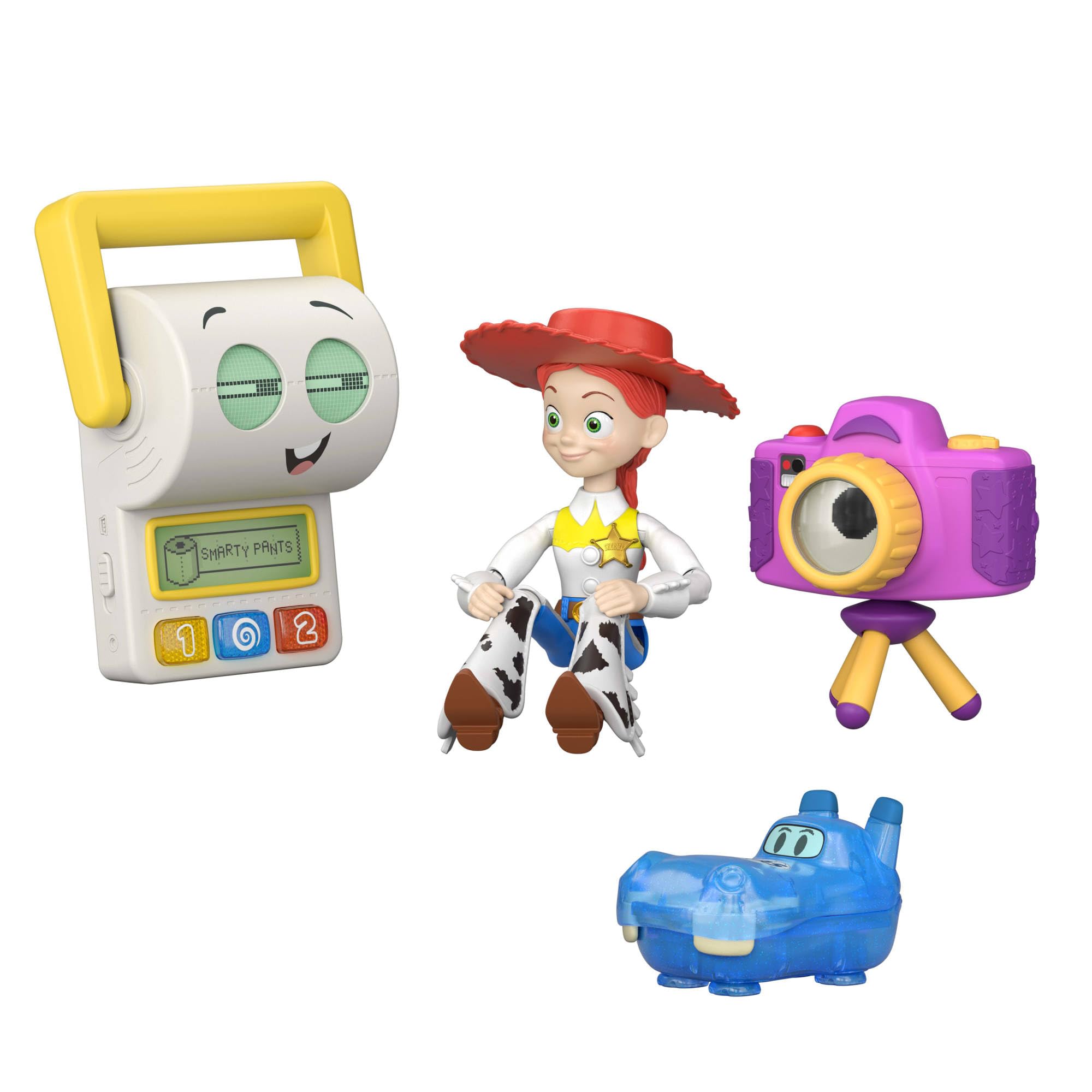 Mattel Disney Pixar Toy Story 5 Actionfiguren-Multipack, ca. 18 cm groß, bewegliche Spielzeuge im filmgetreuen Design, Jessie und das Double A Team, JLR69 | JLR69 Actionfiguren, 18 cm, beweglich, Filmgetreu