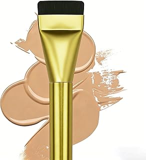 Brocha de maquillaje de base plana fina para ...