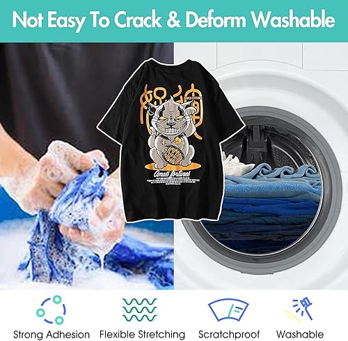 Miniatura 5 de GFANSY Polvo DTF para sublimación, 500 g 17.6 oz DTF polvo de transferencia directa a la película, adhesivo digital termofusible, polvo de