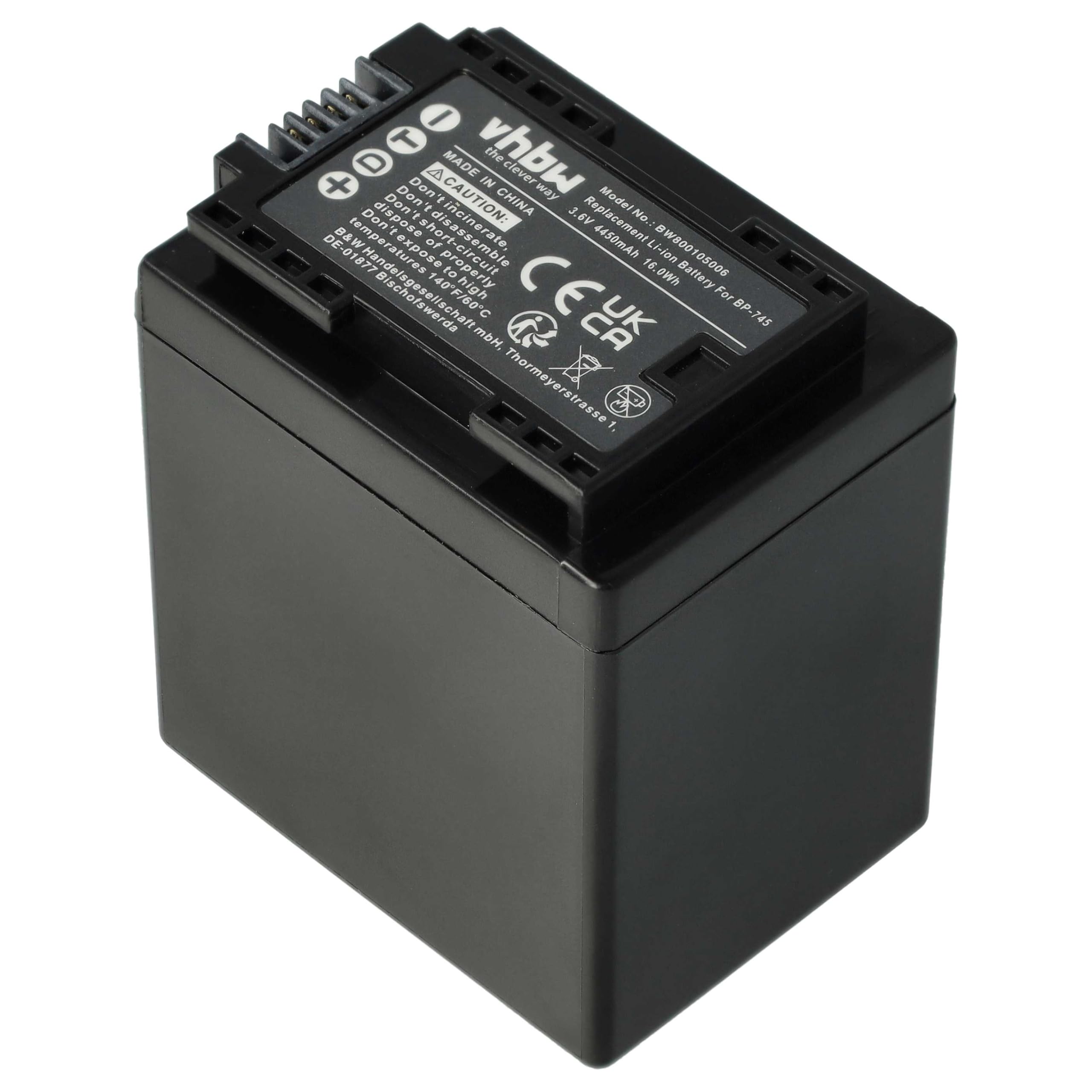 vhbw Batterie Compatible avec Canon Legria HF R66
