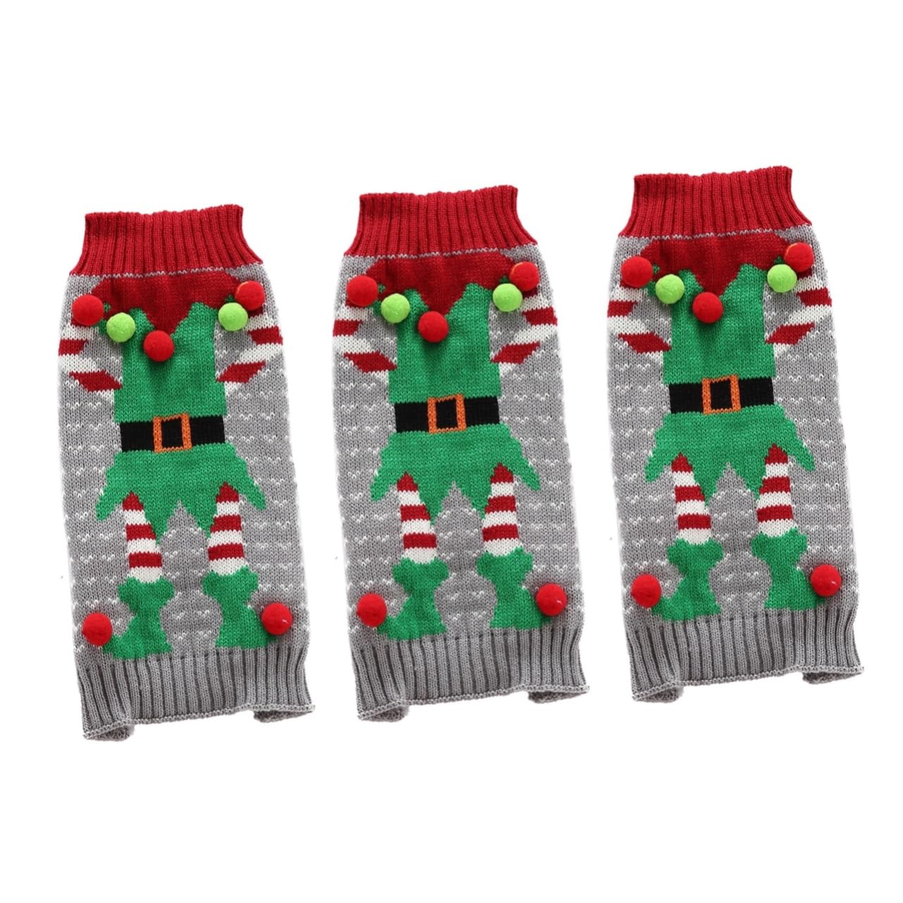 Pull moche de Noël pour chien costume clown gris POPETPOP