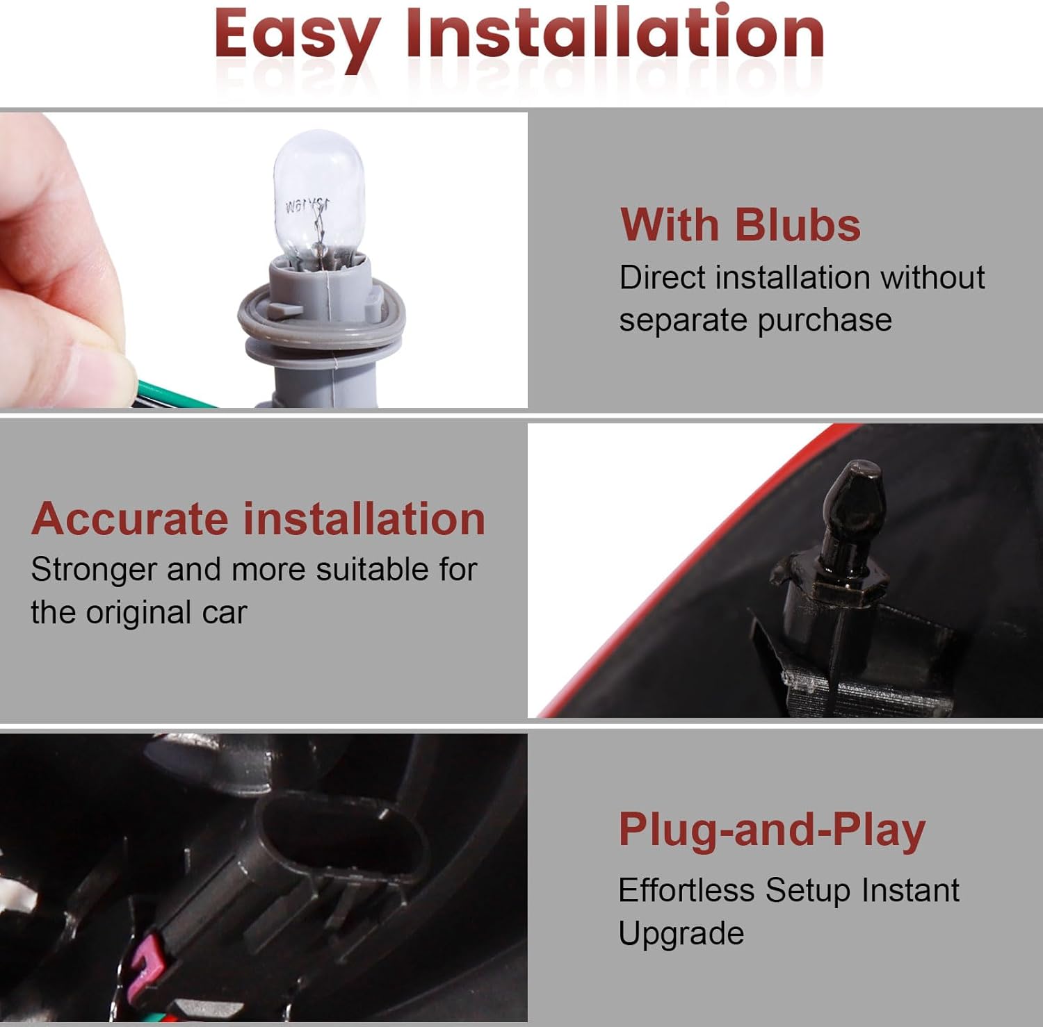 Tail Lights Assembly Compatible with 2010-2015 Chevy Equinox,Left Driver Side Rear Light Taillights Replacement # GM2801242
