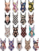 Vista 2 de Custom Face Swimsuits for Women One Piece Personalized Funny Bathing Suits with Husbands Faces for Summer Holiday