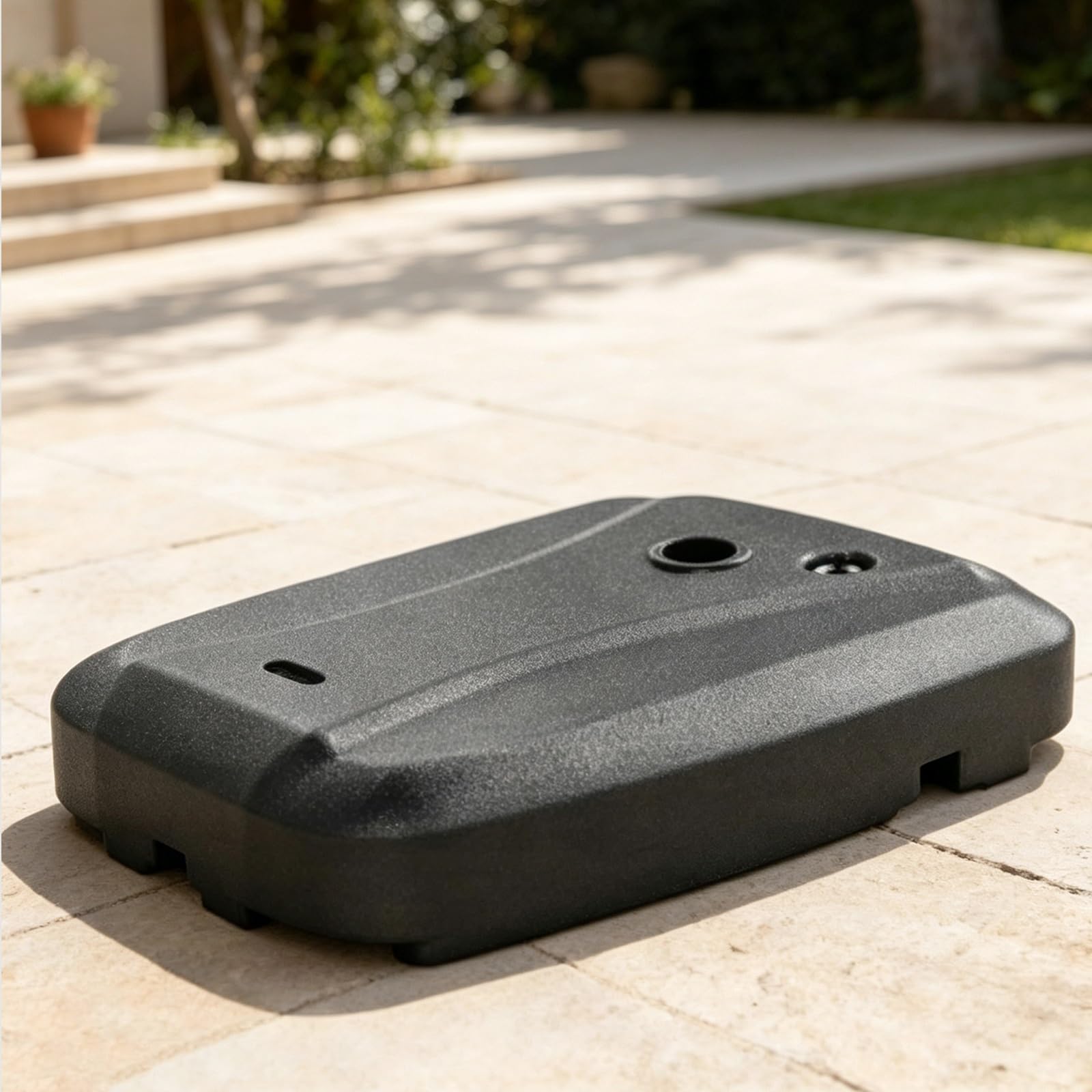 Questa Base per ombrellone da Esterno a Bordo Piscina, Supporto per ombrellone Pesante riempibile Fino a 60 kg, Base