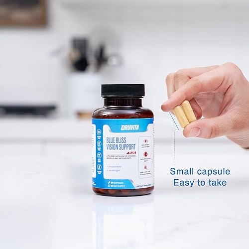 Miniatura 2 de Blue Bliss Vision Support Vitaminas oculares con luteína, biotina, arándano y zeaxantina Suplemento vitamínico para la salud visual y preservación