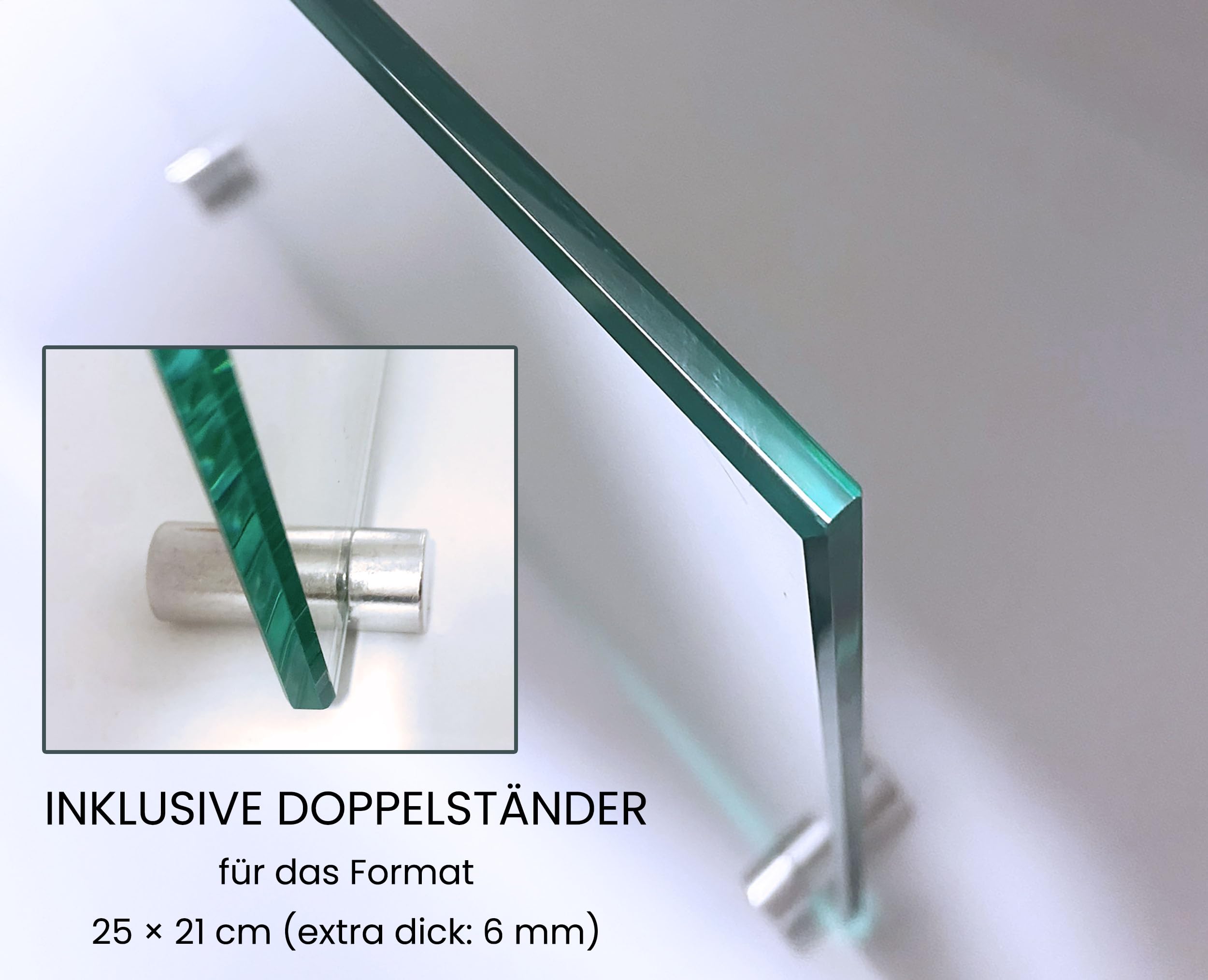 Personalisierte Kristalltafel zur Hochzeit oder Jubiläum – Elegantes Geschenk zum Ehejubiläum (z. B. 25, 40, 50 Jahre) – Gravur mit Namen, Datum & Widmung