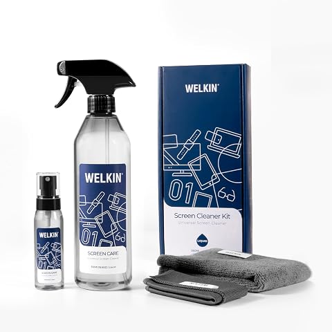 WELKIN Screen Cleaner Spray Kit, 18.6 oz + 2 oz for TV, L...
