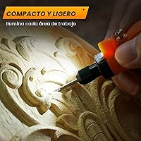 Vista 5 de HARDELL - Kit de herramienta rotatoria inalámbrica multiusos mini con 5 velocidades, carga USB y 69 accesorios, 3.7 V para lijar, pulir, perforar