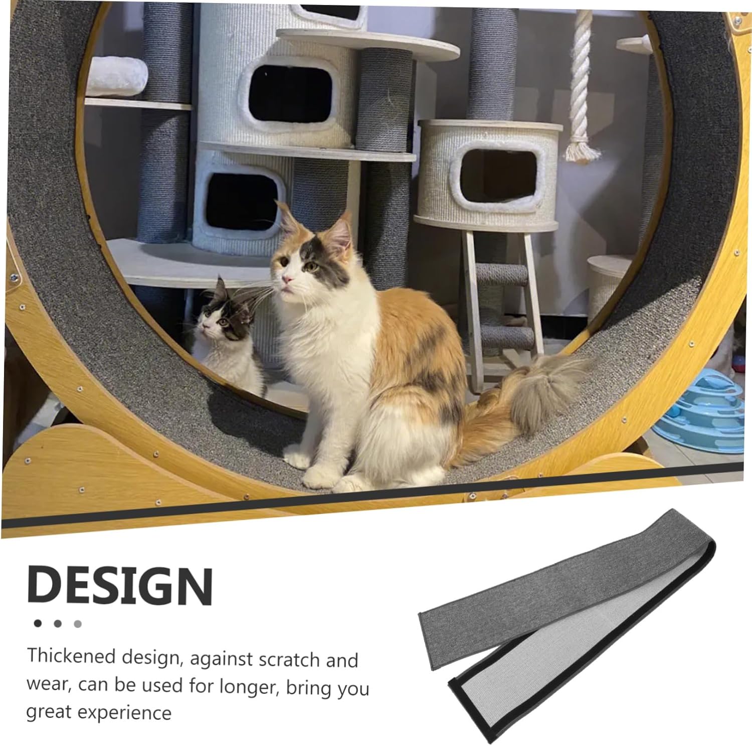 Running Wheel Exercise Wheel Mat Cat Scratching Pad Nonskid Replacement Pad