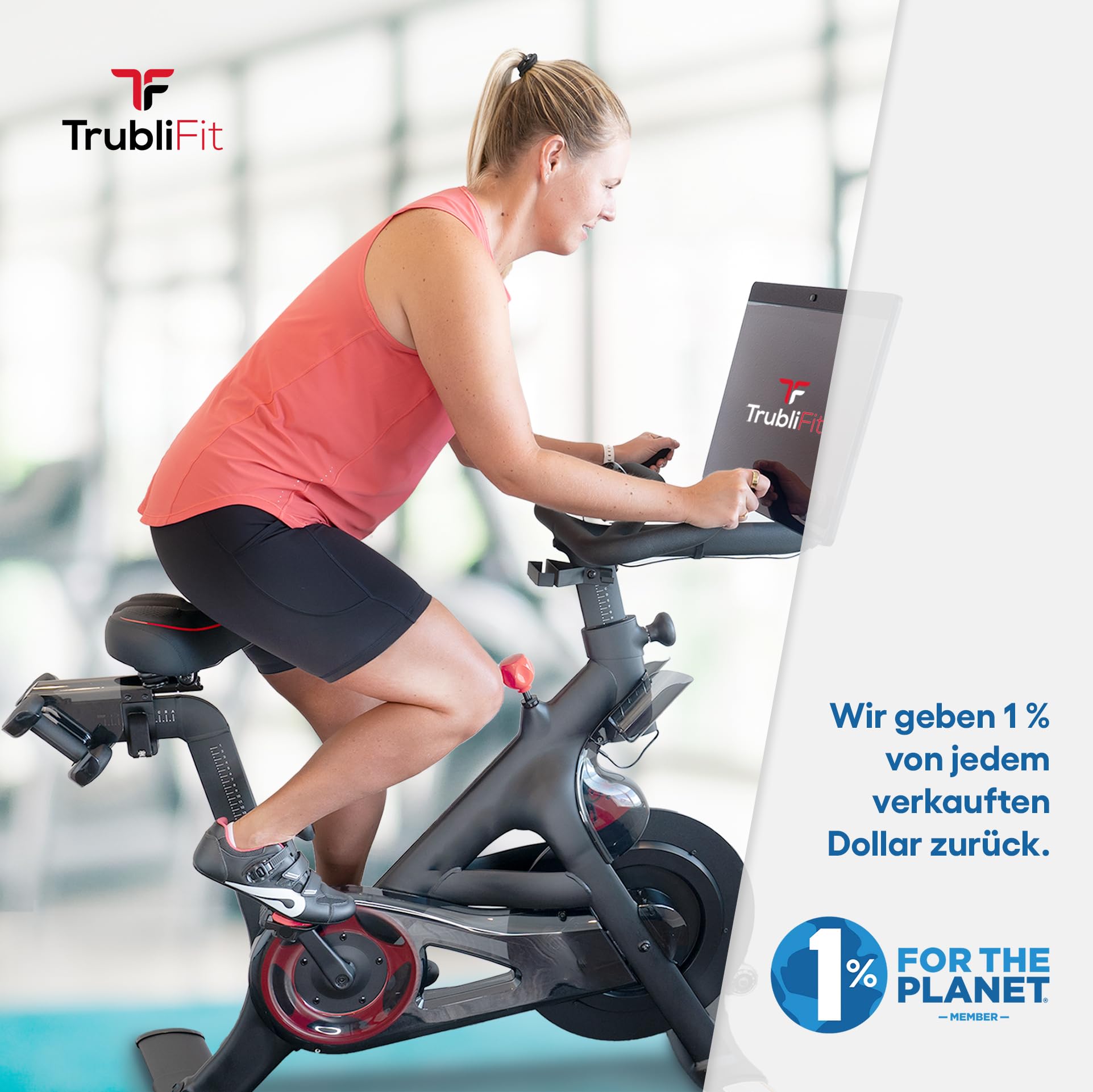 TrubliFit Extra breiter Ersatz-Fahrradsitz für Peloton Bike & Bike+, übergroßes Fahrradsitzkissen, Fahrradsattel-Ersatz für Damen und Herren, Zubehör für Peloton