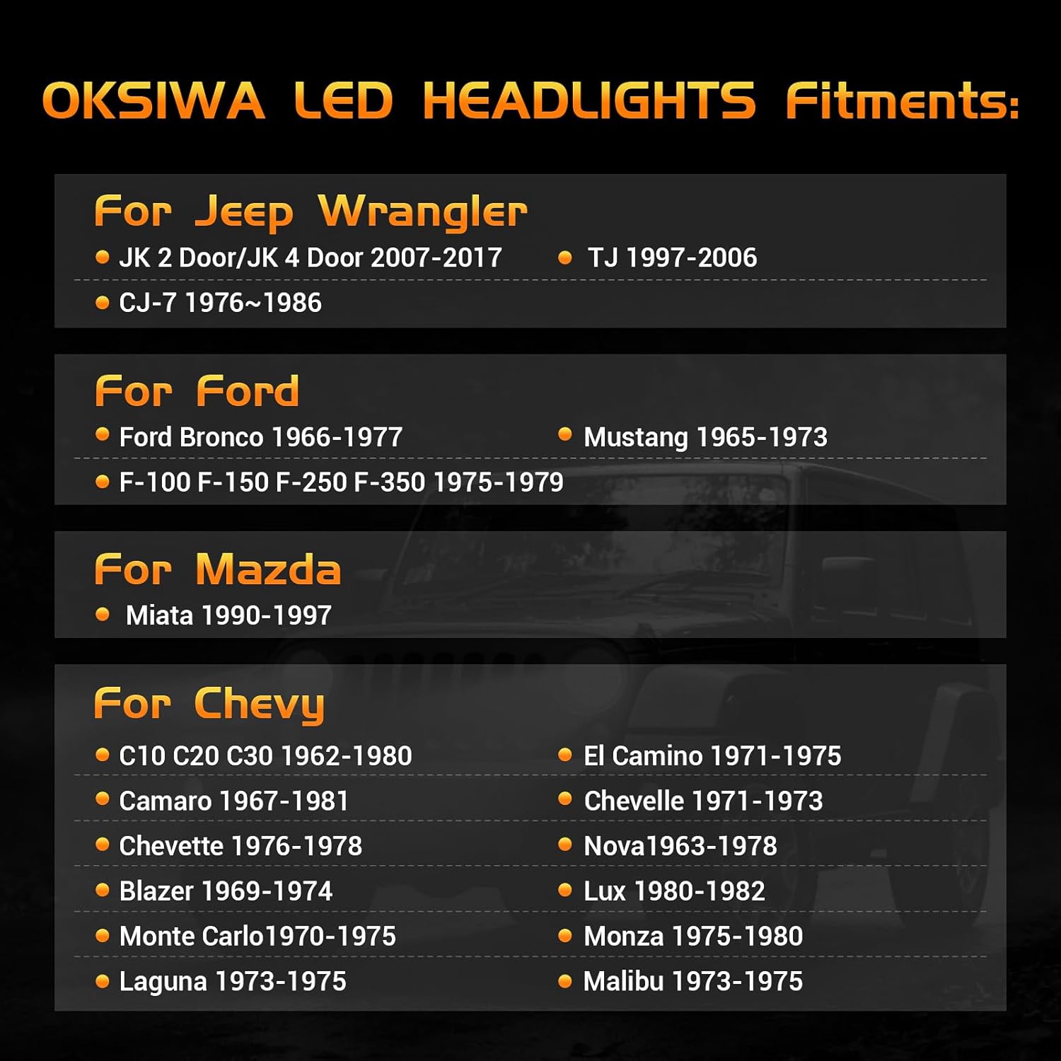 7 Inch LED Headlights for 1976-2018 Jeep Wrangler CJ TJ JK JKU LJ,Dynamic Startup Animation, High & Low Beam with Halo DRL & Turn Signal, Easy to Install,Waterproof Off-Road Ready