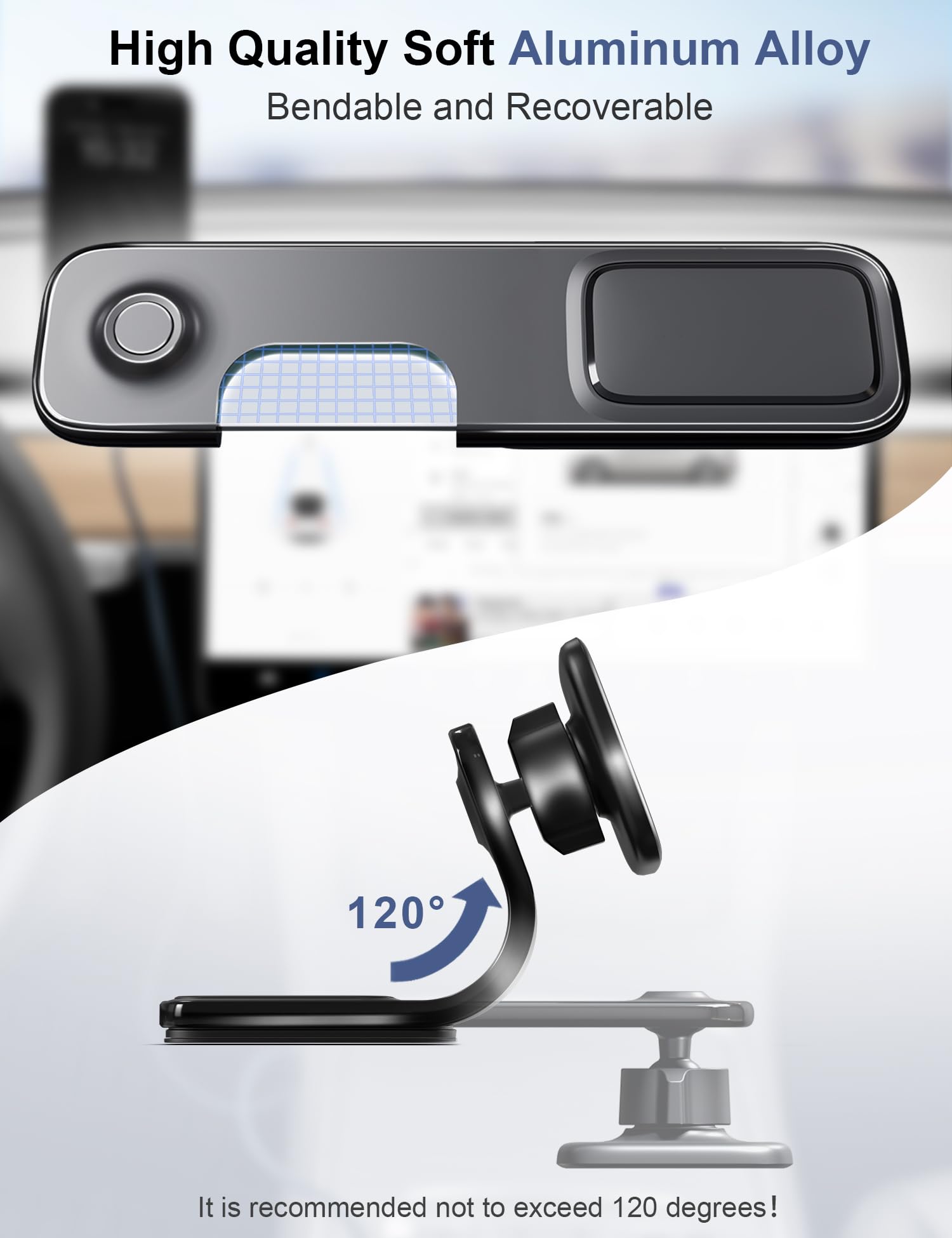 Supporto per telefono per auto per Tesla Model Y e Model 3