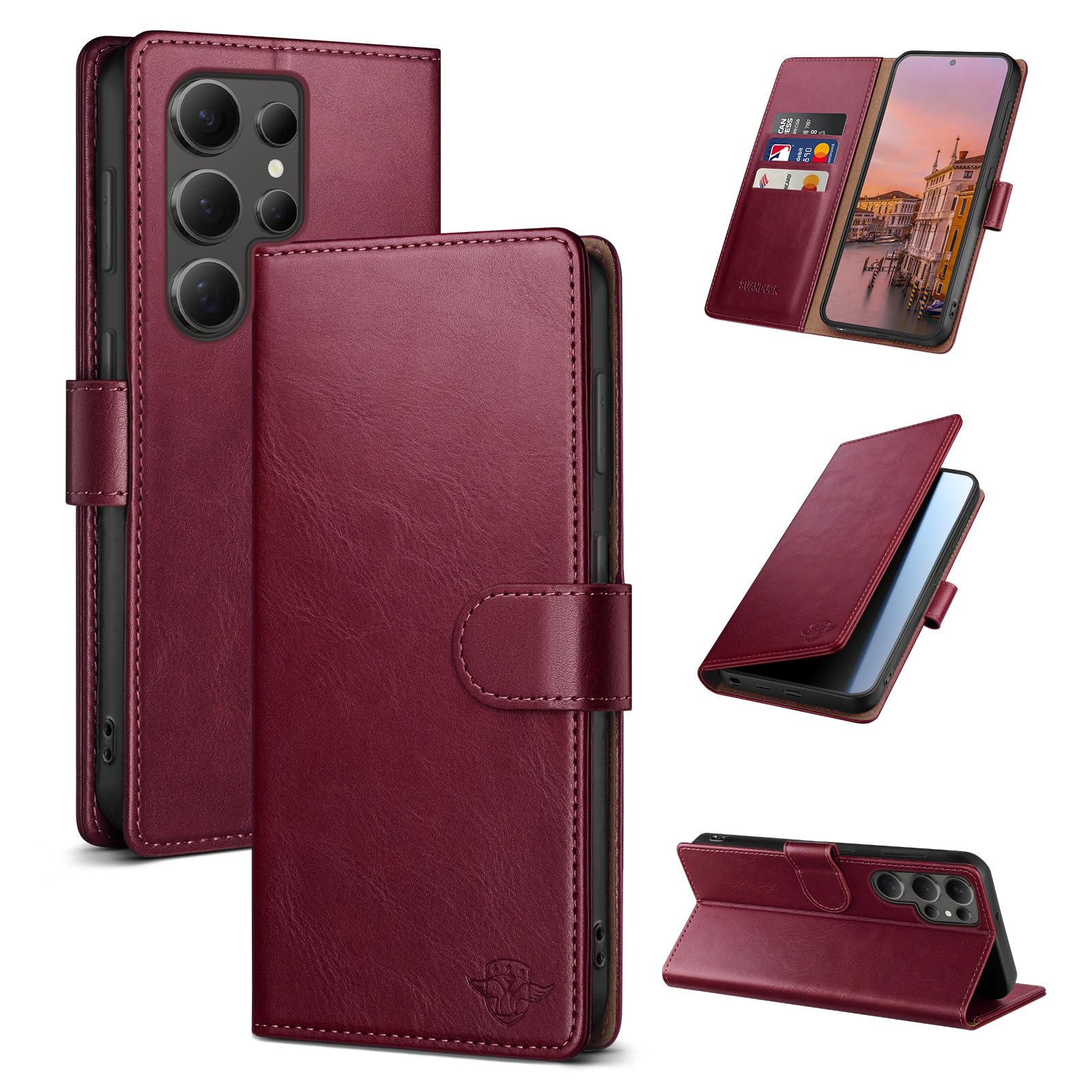 Amazon.com: SUANDUCK Wallet Case for Samsung Galaxy S24 Ultra with