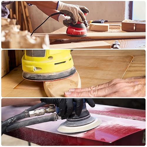 Miniatura 7 de HARFINGTON 15 discos de lijado de malla de 9 pulgadas, red de lijado de gancho y bucle, 80 granos, almohadillas abrasivas sin polvo para paneles de