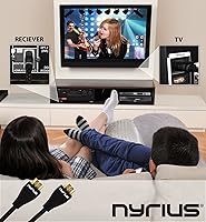 Vista 9 de Nyrius Aries Prime Transmisor y receptor de video inalámbrico HDMI para transmisión de video HD 1080p con cable HDMI adicional