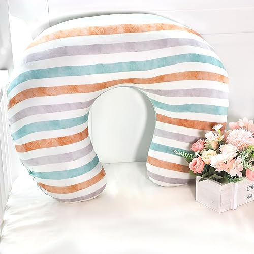 Miniatura 7 de TANOFAR Paquete de 1 funda de almohada de lactancia, fundas elásticas extraíbles para almohadas de lactancia, funda de almohada ultra suave para