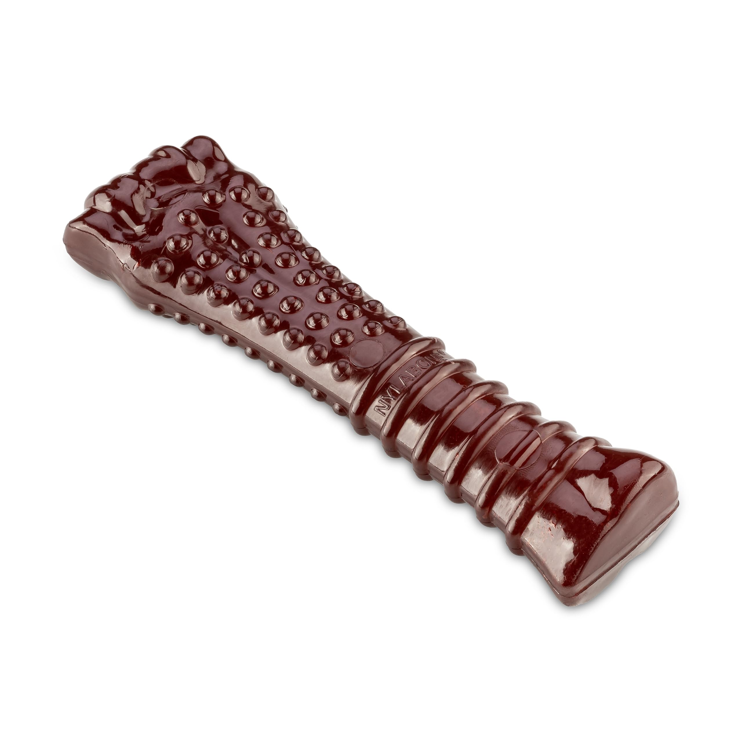 Nylabone, Basted Blast, bardzo silny efekt żucia, zabawka dla psa wykonana z wytrzymałego nylonu, kształt kości, trwała kość do żucia, smak: boczek i steki, bardzo duża, dla psów powyżej 23 kg