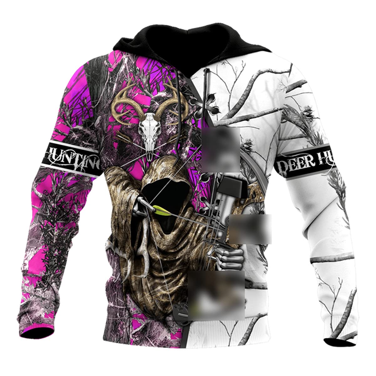 Bow Hunter Deer Hunting 3D Full Print Men's Hoodie Unisex Luxury Hoodie Zipper Pullover Casual Sweater