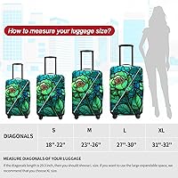 Vista 28 de URBEST Funda protectora para maleta, antiarañazos y suciedad, Otoño de vidrieras