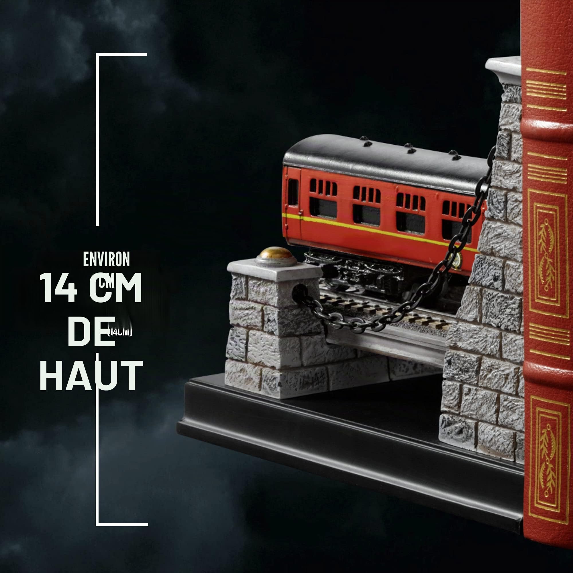 The Noble Collection Harry Potter Hogwarts Express Bookends - Two 5.5in (14cm) Hand Painted Resin Train Bookends - Officially Licensed Film Set Movie Props Gifts