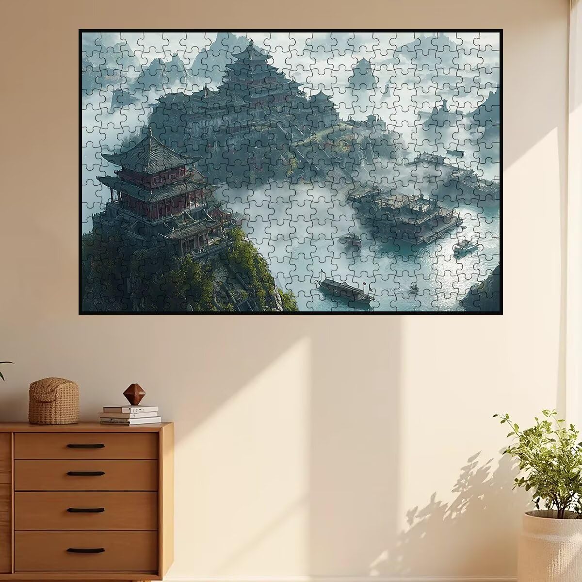 Puzzle 5000 Pezzi Paesaggi, Puzzle Adulti Retrò, Puzzles in Legno con Squisita Scatola di Imballaggio, Classici Puzzles Educativi per Adulti eTutta La Famiglie, Come Regalo Uomo, Decor Casa -3349