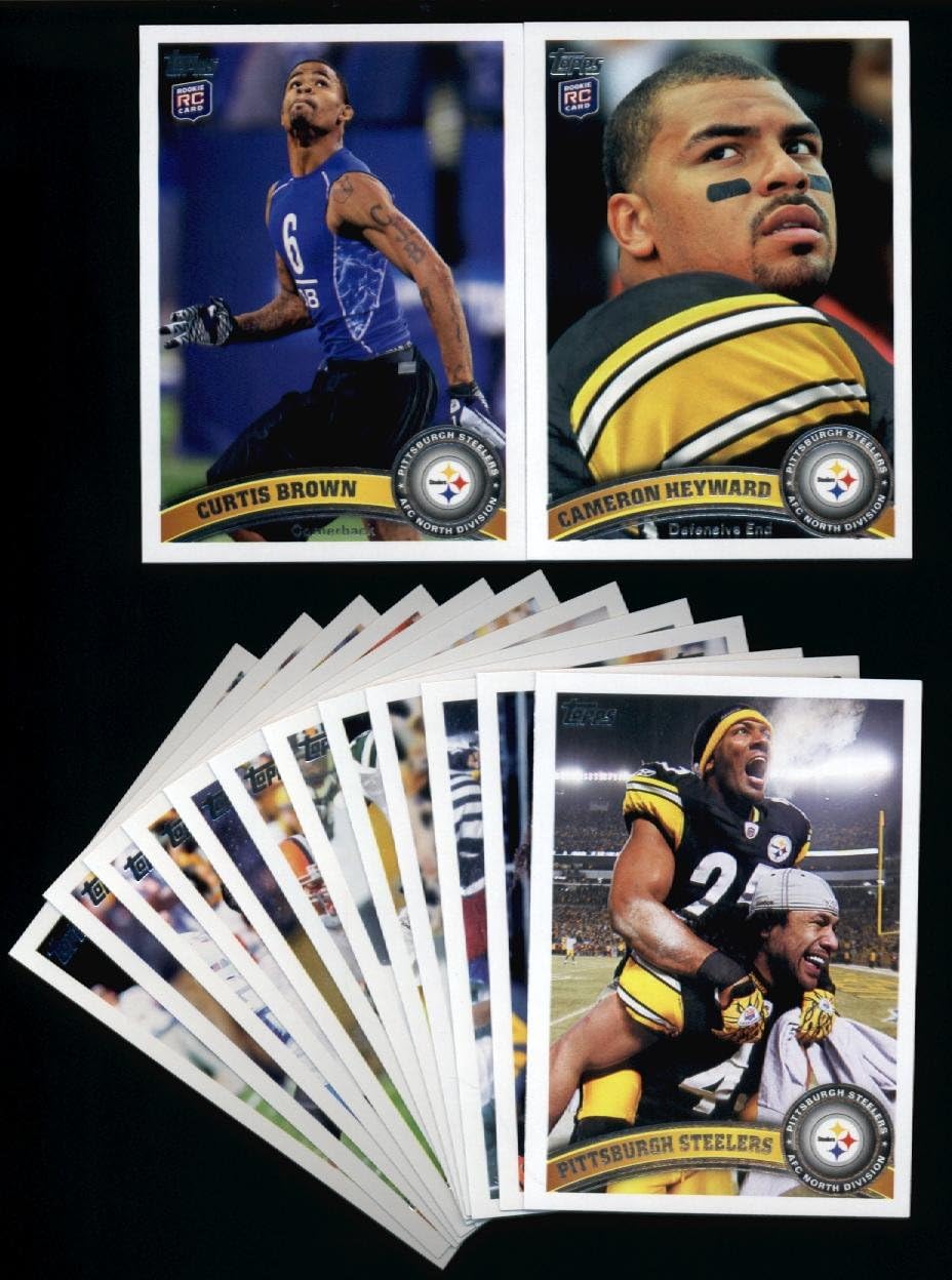 2011 Topps Pittsburgh Steelers Football Cards Team Set-14 cards-Roethlisberger,Polamalu