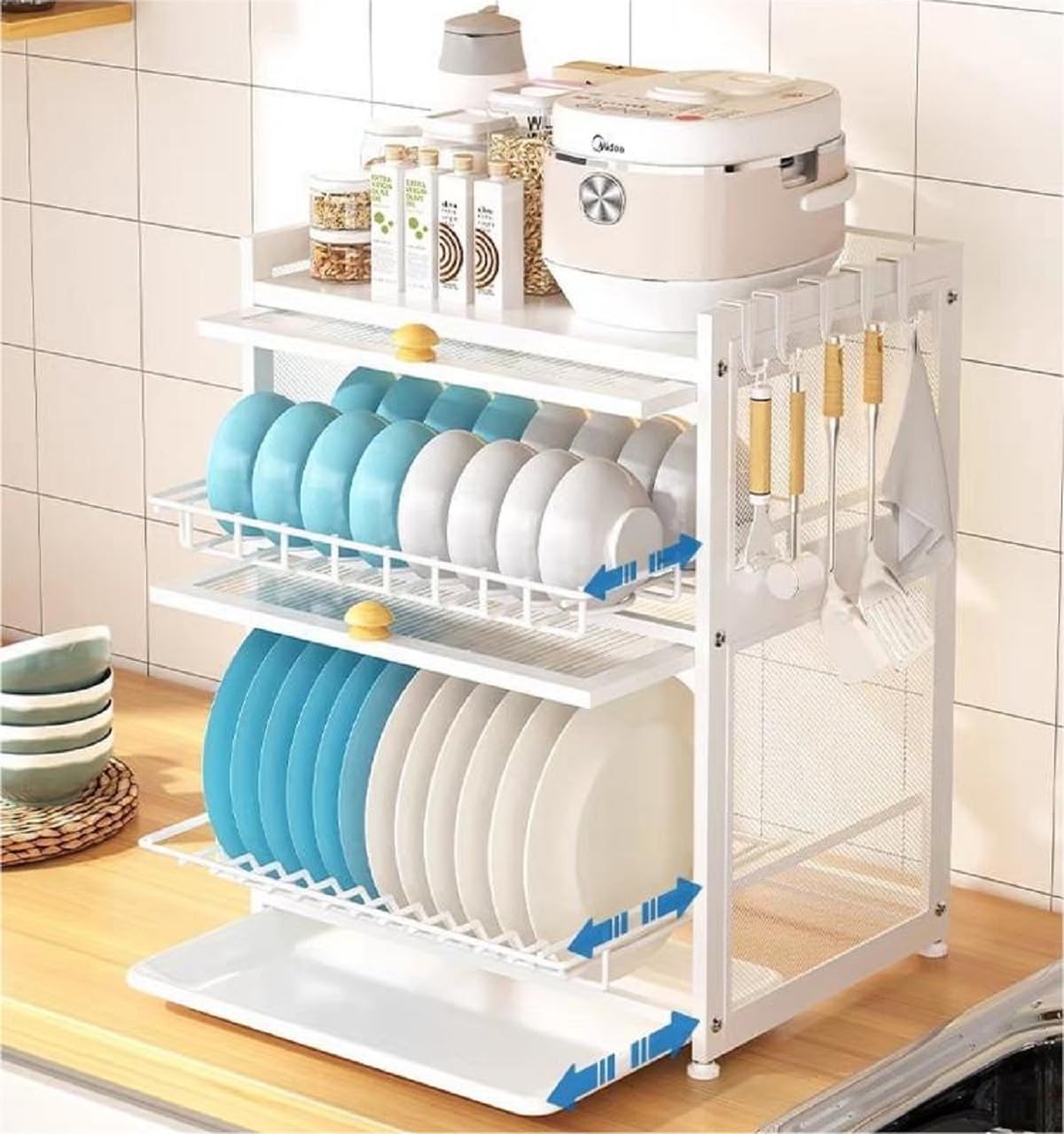 Amazon.com - Gdrasuya10 Medium Dish Drying Rack for Kitchen Counter ...
