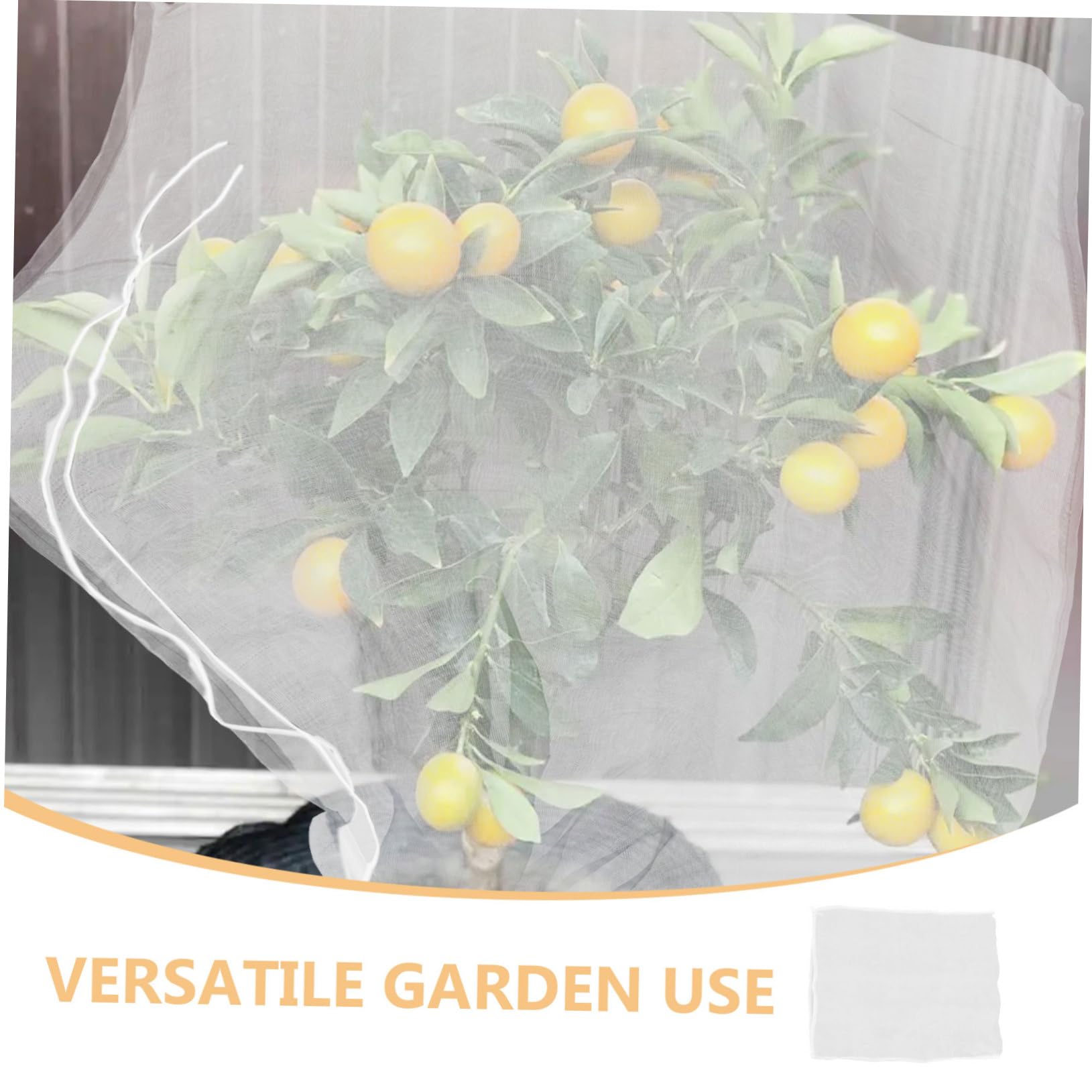 CLISPEED 8 Piezas Redes para Jardín con Cordón Malla Protectora Reutilizable para Frutas y Plantas Cubierta para Árboles Frutales y Huertos