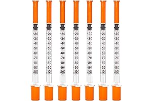 50-Pack 29 Gauge 5/16 inch 1cc Insulin Syringes