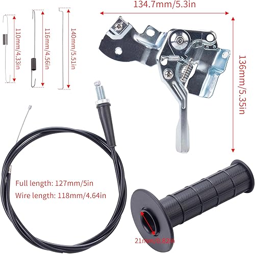 Miniatura 2 de Kit de enlace del acelerador para Predator 212 196cc Coleman CT200U BT200X CT200U-EX B200R KT196 Baja Massimo MB200 Axis M200 GX160 GX200 Piezas del