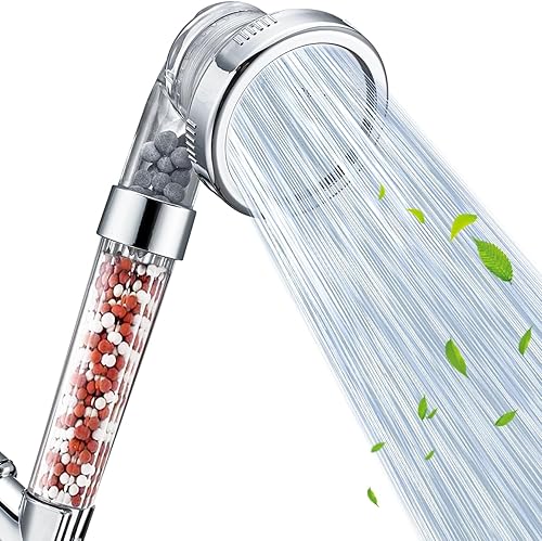 Miniatura 9 de Nosame - Cabezal de ducha, Filtro de alta presión. Ahorra agua, con 3 modos: rociador de mano para ducha de 1.6 GPM para cabello y piel.