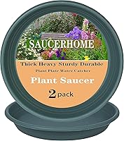 Vista 74 de 5 Packs Plant Saucer Pot Tray 6 8 10 12 14 16 19 20 Inch Plastic Flower Planter Saucers and Drip Trays for Indoors Outdoors, Heavy Durable Plant