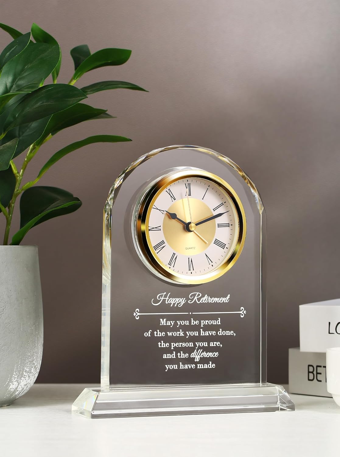 Crystal Retirement Alarm Clock Gifts for Men Women, Happy Retirement Plaque for Coworkers, Boss, Going Away Gift for Retired Friends, Farewell Goodbye Presents for Doctors Nurses Teacher - Image 7